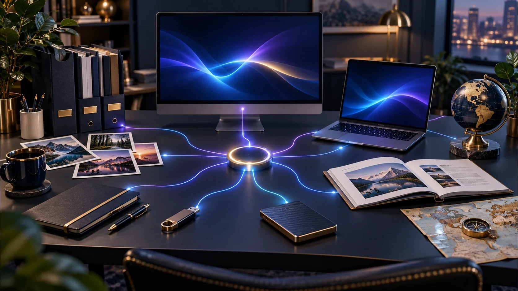 Desktop Command Centre illustration of connected Windows tools